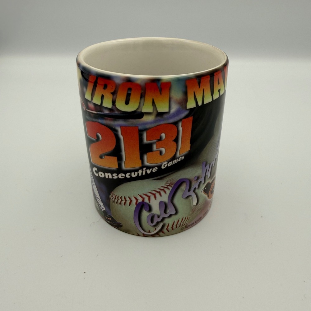 Cal Ripken Jr 2131 Consecutive Games Baseball Mug Licensed by Tufton Group 90's